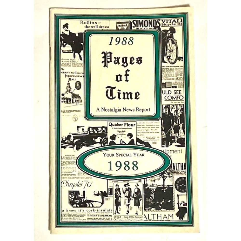 Pages of Time 1988- A Nostalgia News Report - Your Special Year 1988 Book